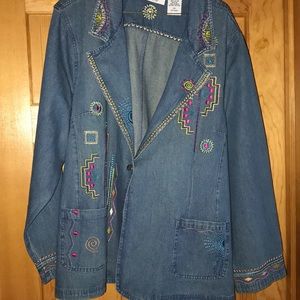 Two Twenty BLAIR Denim Embroidered Jeans jacket